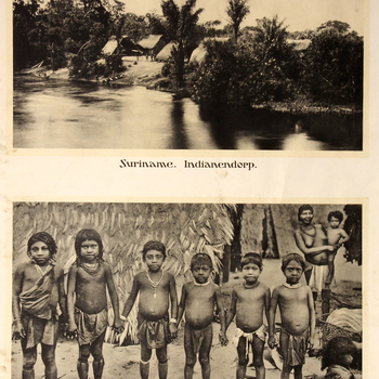 159. Suriname. Indianendorp.  Indiaanse kinderen.