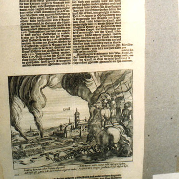 Boekillustratie "Inname van Groenloo" op papier, 1618