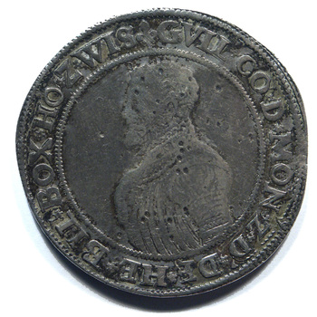 Taler "Portretdaalder van graaf Willem IV" zilver, 1555 - 1568