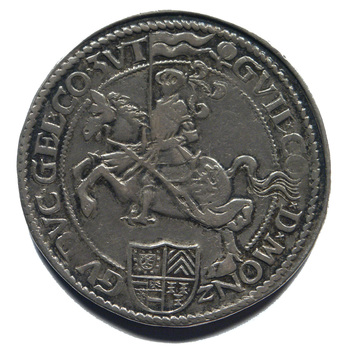 Taler "Rijderdaalder 8*Z van graaf Willem IV" zilver, 1582