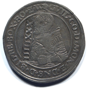 Taler " Portretdaalder Willem IV van 24 stuivers UNICUM" zilver, 1577