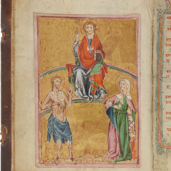 Gebedenboek "Getijden- en gebedenboek" handschrift op perkament, circa 1320, Wenen
