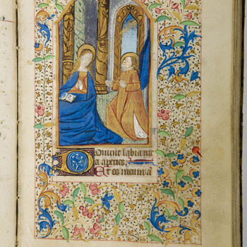 Getijdenboek "Horarium in het Latijn" handschrift op perkament, circa 1470, Frankrijk