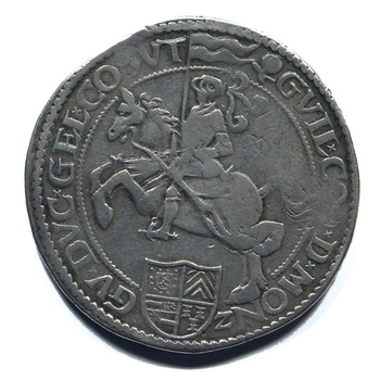 Taler "Rijderdaalder van graaf Willem IV" zilver, 1582