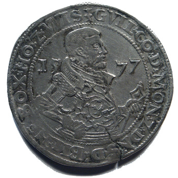 Taler "Portretdaalder van Willem IV" zilver, 1577