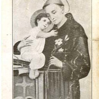 Devotieprent van papier 'Heilige Antonius' 10-4-1932