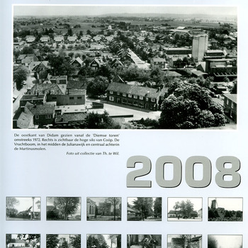 Kalender van papier 'Didam 2008' door de Oudheidkundige vereniging Didam