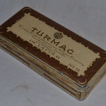 Sigarettenblikje Turmac Founisseur De La Cour No.12 plain 68 mm 50 (?) stuks Turmac