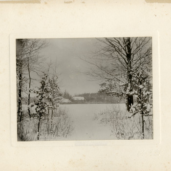 Landschapsfoto van 'de Steeg' in 1915