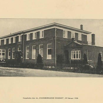 Foto, voorstellende algemeen ziekenhuis aan de Dr. Hockesingel te Culemborg, 1936