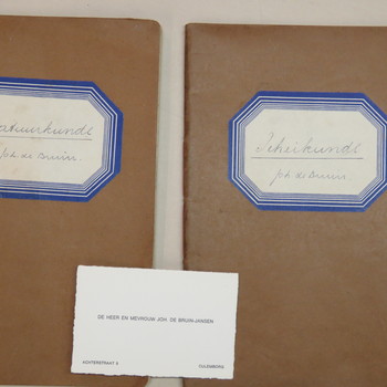 schriften en visitekaartje, geassocieerd met dhr. J. de Bruin en Batouwe, Culemborg 1941
