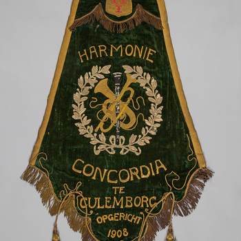 vaandel van harmonie Concordia, Culemborg, opgericht 1908