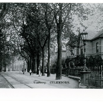 Foto, voorstellende het Voorburg te Culemborg, begin 20ste eeuw