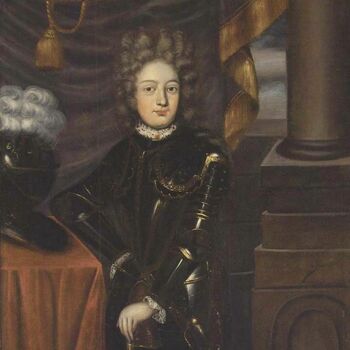 Portret, olieverf op doek, voorstellende Ernst Frederik I van Saksen-Hildburghausen (1681-1724) op jeugdige leeftijd, anoniem, ca. 1695