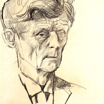 Voorstudie portret van dichter Hendrik de Vries