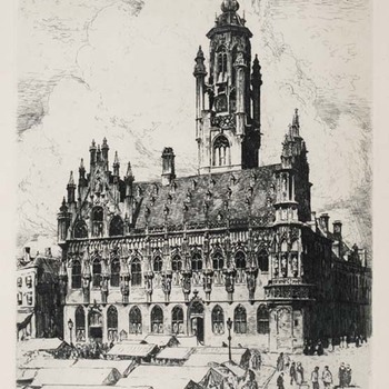 Het stadhuis van Middelburg