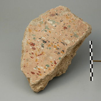 Fragment van muurschildering uit de Romeinse tijd