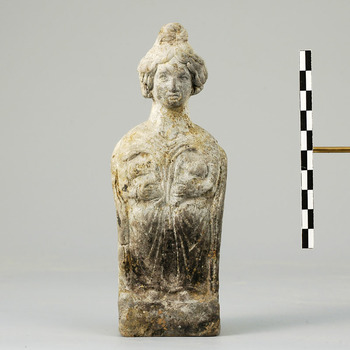 Terracotta beeldje van moedergodin, uit de Romeinse tijd