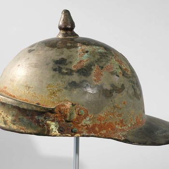 Bronzen helm uit de Romeinse tijd, met inscriptie