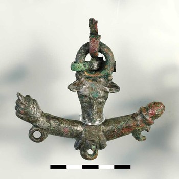 Paardentuigversiering van brons uit de Romeinse tijd
