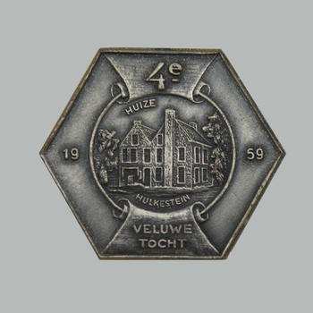 Medaille van de vierde Veluwe Wandeltocht, 1959