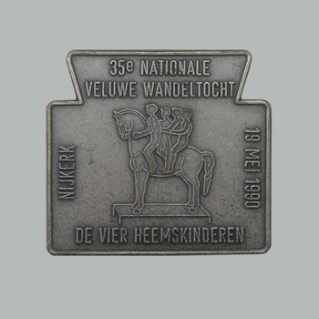 Medaille van de 35e Veluwe Wandeltocht, 1990