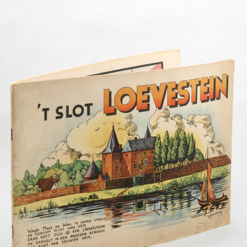 Kleurboek " 't Slot Loevestein", 20ste eeuw