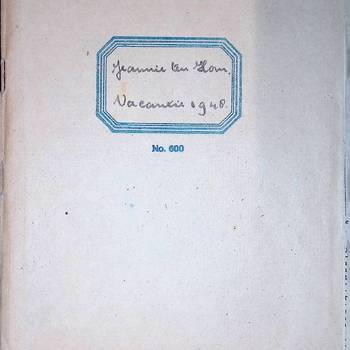 Dagboek Jeannie ten Horn, vakantie 1948