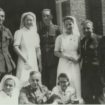 verpleegsters, militairen, Belgen, krijgsgevangen, Nijmegen