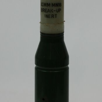 granaathuls, staal, 35 mm, kunststof granaat, na WO II
