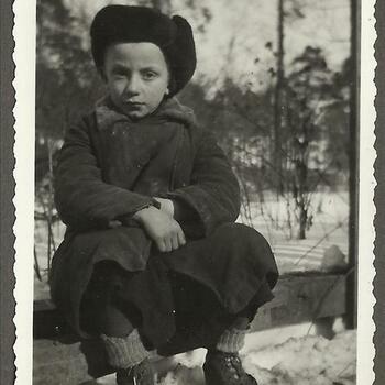 Joods jongetje Baranowicze, Rusland 1942