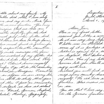brief van Gerard F. Alofs te Gendt, d.d. 6 maart 1940