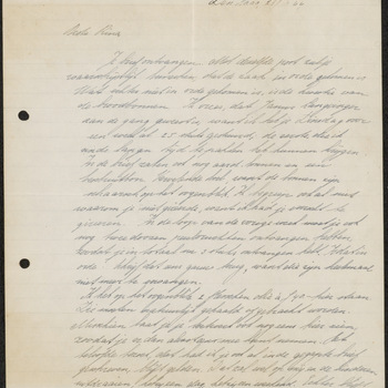 Brief, Den Haag 26/4/'44, Beste Rina
