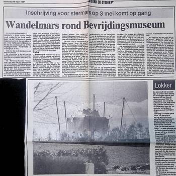 Wandelmars rond Bevrijdingsmuseum, 18 maart 1987