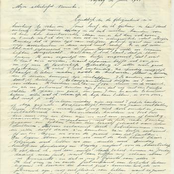 Brief van Antoon Jeuken aan verloofde, 30 juni 1944