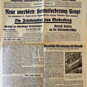 "Der Mittag" "Illustrierte Tageszeitung für Politik/Verkehr/Sport/Kunst" van "Sonnabend/Sonntag, 24/25, september 1938" , "Nummer 224"