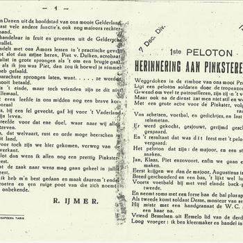1ste Divisie 7 December  - 1-3-2 RI   1ste Peloton - herinnering aan Pinksteren 1948