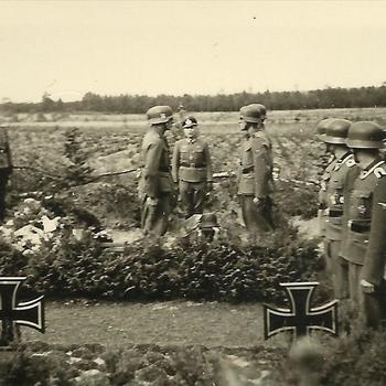 begrafenis Duitse soldaat, kort voor de teraardebestelling