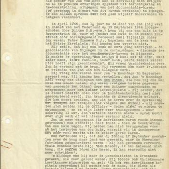 rapport II, 10 pagina's, ondertekend ouders Jan van Hoof op 20 december 1948,