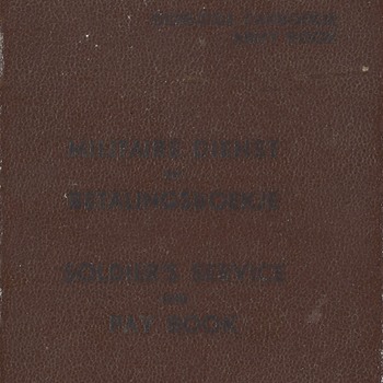 Zakboekje / pay book van H.J. Brouwers over de periode maart-september 1945