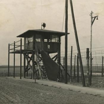 Stalag IVb te Mühlberg aan de Elbe, wachttoren