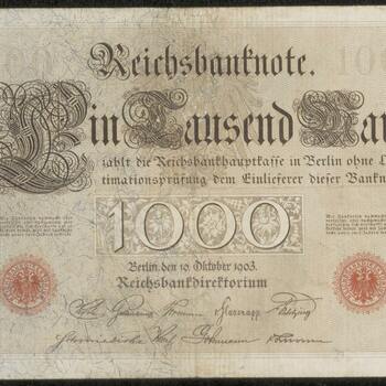 Bankbiljet, Duitsland, 1000 Mark