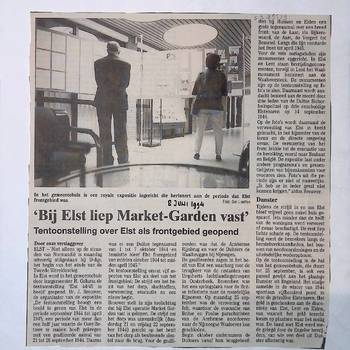 Bij Elst liep Market-Garden vast. artikel 8 juni 1994