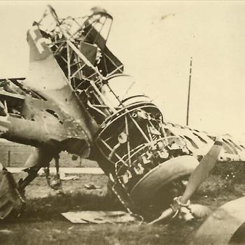 Peel-Raamstelling bij Mill, vliegtuig Fokker D.XXI, 222