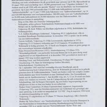 Lijst met bouwsels van de Abteilung Siedlung und Bauten van het Reichskommissariat in Arnhem, Ellecom, Nijmegen, Schaarsbergen (NAPOLA Koningsheide)
