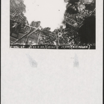Luchtfoto bombardement Nijmegen