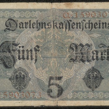 Bankbiljet, Duitsland, 5 Mark