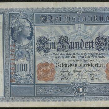 Bankbiljet, Duitsland, 100 Mark