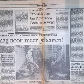 De Boodschap van het nieuwe Bevrijdingsmuseum: Dit mag nooit meer gebeuren!, 6 mei 1987