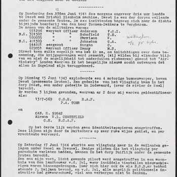 Rapport Luchtbeschermingsdienst Druten, 13 november 1945.